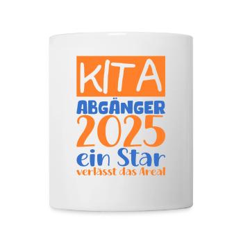 Abschied Kindergarten 2025 Geschenk Mädchen Jungen - Tasse - Weiß - Vorne