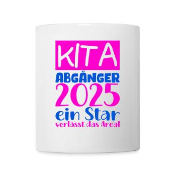 Abschied Kindergarten 2025 Geschenk Mädchen Jungen - Tasse - Weiß - Vorne