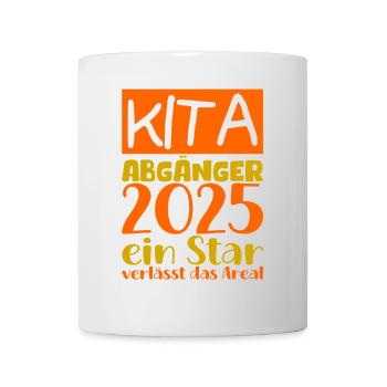 Abschied Kindergarten 2025 Geschenk Mädchen Jungen - Tasse - Weiß - Vorne