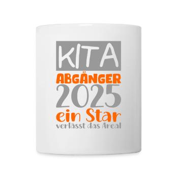 Abschied Kindergarten 2025 Geschenk Mädchen Jungen - Tasse - Weiß - Vorne