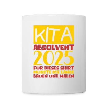 Abschied Kindergarten 2025 Geschenk Mädchen Jungen - Tasse - Weiß - Vorne