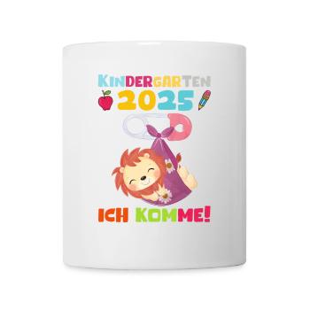 Kindergarten 2025 Kinder Geschenk Kita 2025 Deko - Tasse - Weiß - Vorne