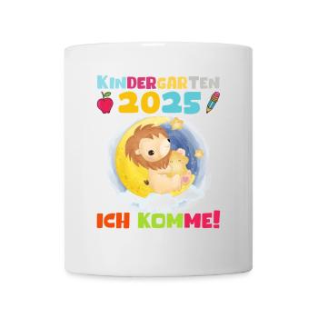 Kindergarten 2025 Kinder Geschenk Kita 2025 Deko - Tasse - Weiß - Vorne