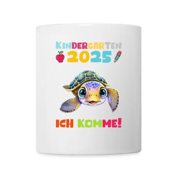 Kindergarten 2025 Kinder Geschenk Kita 2025 Deko - Tasse - Weiß - Vorne