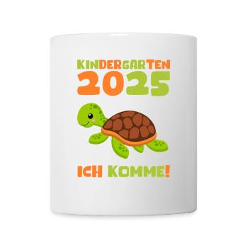 Kindergarten 2025 Kinder Geschenk Kita 2025 Deko - Tasse - Weiß - Vorne