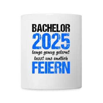 Bachelor 2025 Assez appris Cadeau Etudiant Uni - Mug blanc - blanc - Devant