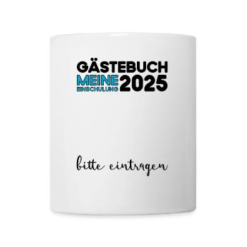 Livre d’or Inscription à l’école 2025 Jeunes filles Écolier - Mug blanc - blanc - Devant