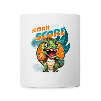 Basketball Dinosaur T-Rex Basketball Player - Mug - white - Front
