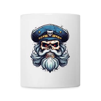 Crâne de marin Crâne Capitaine Ahoy Navire - Mug blanc - blanc - Devant