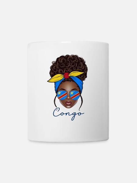 Kongo Frau Kongolesisches Mädchen - Tasse - Weiß