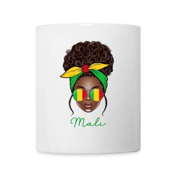 Femme Mali Fille Malienne - Mug blanc - blanc - Devant