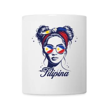 Drapeau Philippines Souvenir Femme Philippines - Mug blanc - blanc - Devant