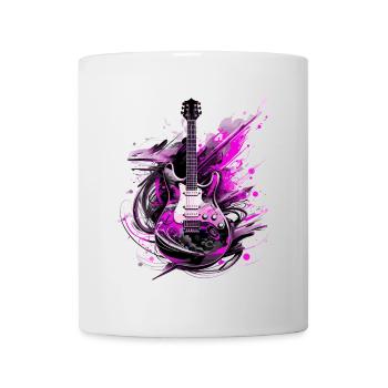 E-Gitarre Gitarre Gitarrist Musik Instrument Rock - Tasse - Weiß - Vorne