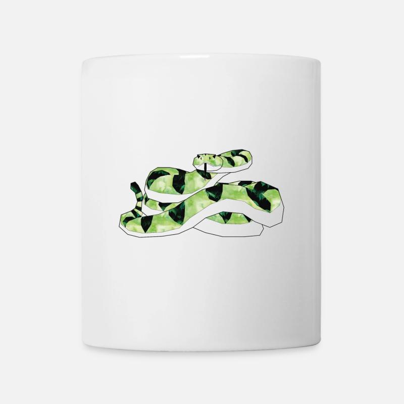 serpent vert - Mug blanc - blanc