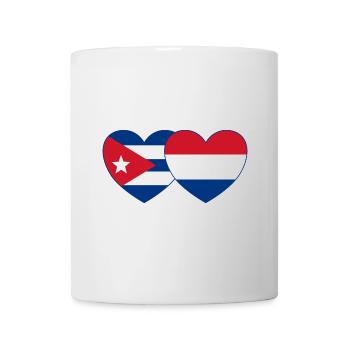 Cuba Holland Flag Heart - Mug - white - Front