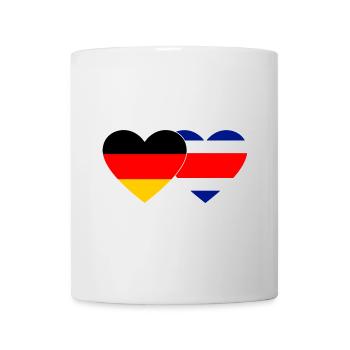 Germany Costa Rica Flag Heart - Mug - white - Front