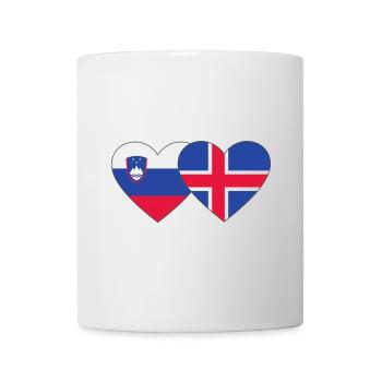 Slowenien Island Flagge Herz - Tasse - Weiß - Vorne