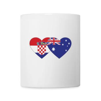 Croatia Australia Flag Heart - Mug - white - Front