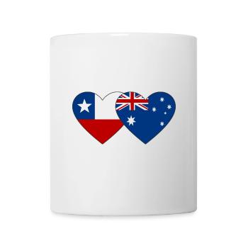 Chili Australie Flag Heart - Mug blanc - blanc - Devant