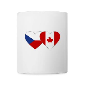 Checia Canada Heart Flag - Mug - white - Front
