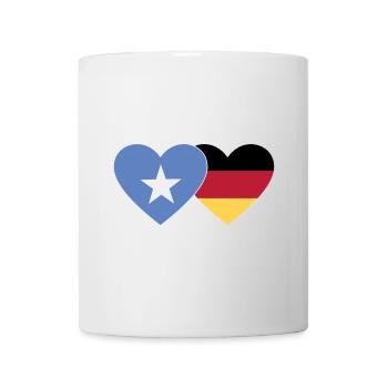 Somalia Germany Flag Heart - Mug - white - Front