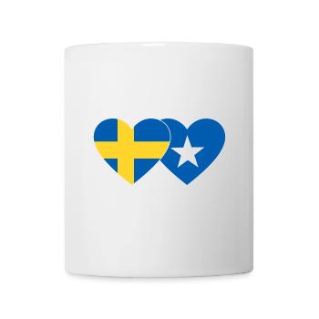 Sweden Somalia Flag Heart - Mug - white - Front