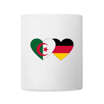 Algérie Allemagne Flag Coeur - Mug blanc - blanc - Devant