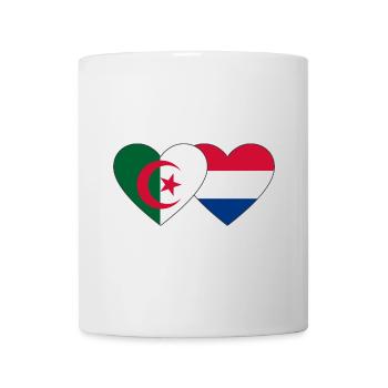 Algeria Holland Flag Heart - Mug - white - Front