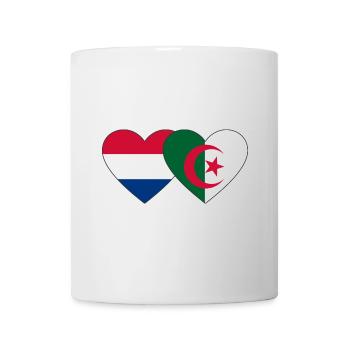 Holland Algeria Flag Heart - Mug - white - Front
