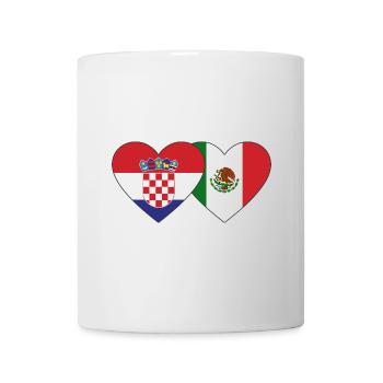 Croatia Mexico Flag Heart - Mug - white - Front