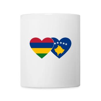Maurice Bosnie Flag Coeur - Mug blanc - blanc - Devant
