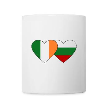 Ireland Bulgaria Flag Heart - Mug - white - Front