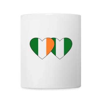 Ireland Nigeria Flag Heart - Mug - white - Front
