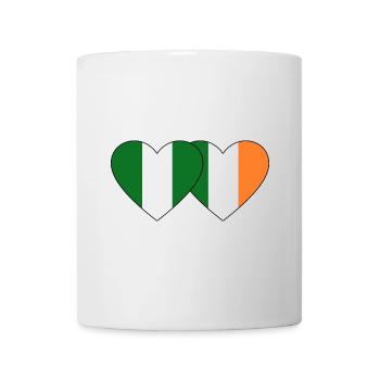 Nigeria Ireland Flag Heart - Mug - white - Front