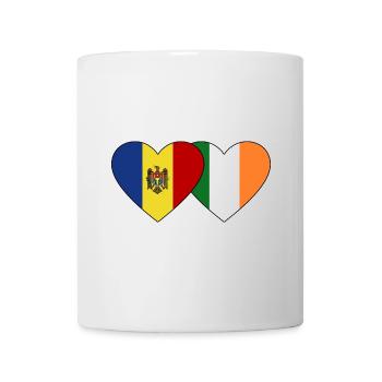 Moldau Irland Flagge Herz - Tasse - Weiß - Vorne