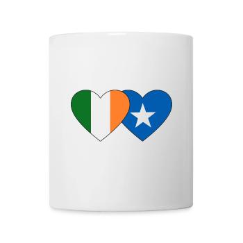 Irlande Somalie Drapeau Coeur - Mug blanc - blanc - Devant
