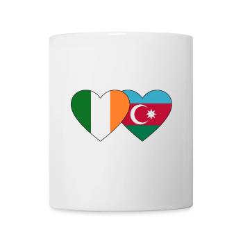 Ireland Azerbaijan Flag Heart - Mug - white - Front
