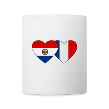 Paraguay France Heart Flag - Mug - white - Front
