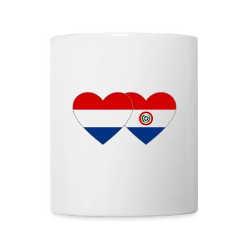 Holland Paraguay Heart Flag - Mug - white - Front