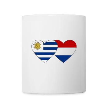 Uruguay Holland Heart Flag - Mug - white - Front