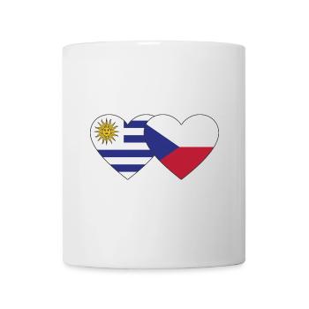 Uruguay Czech Republic Heart Flag - Mug - white - Front