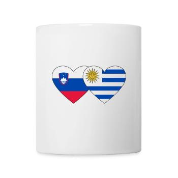 Slovenia Uruguay Heart Flag - Mug - white - Front