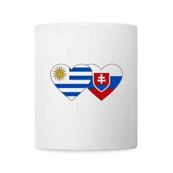 Uruguay Slovakia Heart Flag - Mug - white - Front