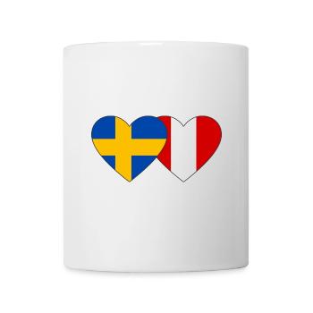 Schweden Peru Herz Flagge - Tasse - Weiß - Vorne