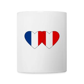 France Pérou Drapeau du Cœur - Mug blanc - blanc - Devant