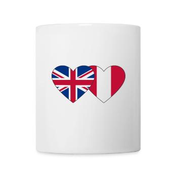 Angleterre Pérou Drapeau du Cœur - Mug blanc - blanc - Devant