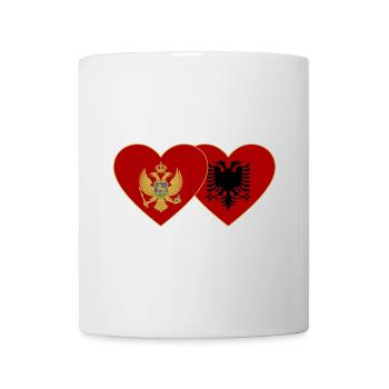 Monténégro Drapeau de l’Albanie - Mug blanc - blanc - Devant
