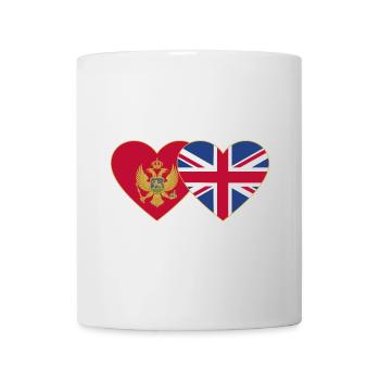 Montenegro England Flag - Mug - white - Front
