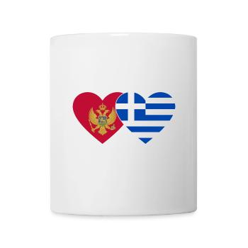 Montenegro Greece flag - Mug - white - Front