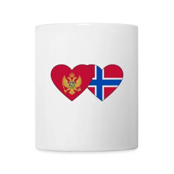 Montenegro Norway flag - Mug - white - Front